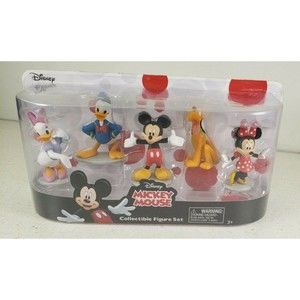 Disney Mickey Mouse Collectible Figures Mickey Minnie Daisy Donald Pluto NEW